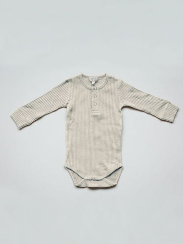 The Simple Folk Ribbed Onesie, Ecru